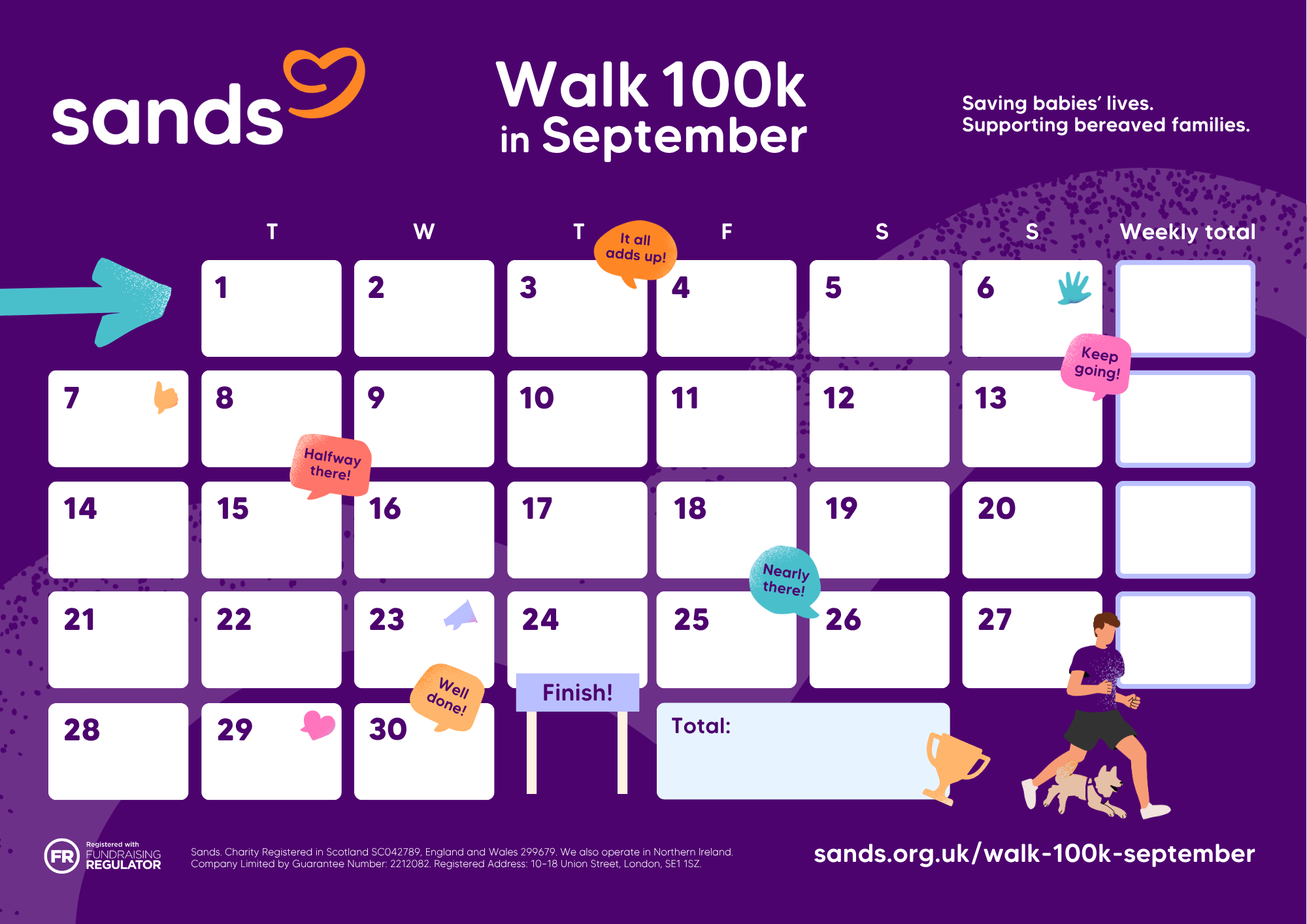 Walk 100k in September 2026 Tracker & FAQ