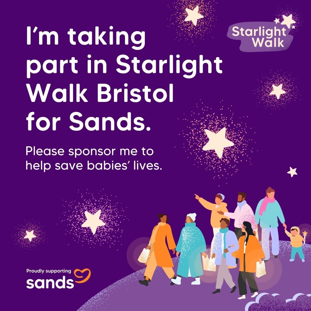 I'm taking part Starlight Walk Bristol - new branding