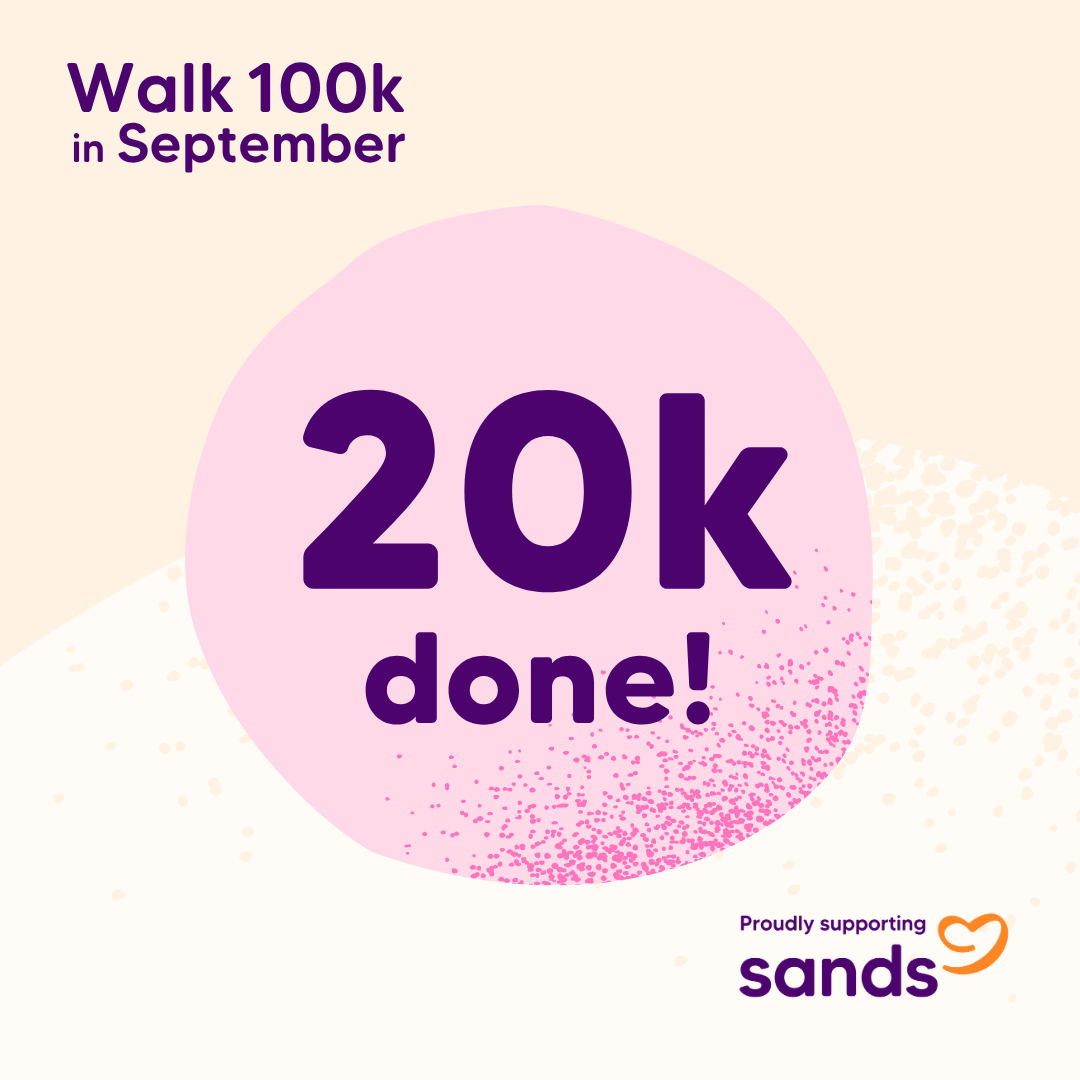 20k badge - Walk 100k Sept 2026