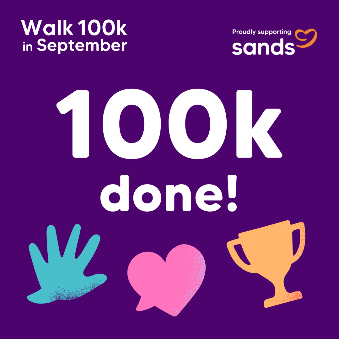 100k badge - Walk 100k Sept 2026