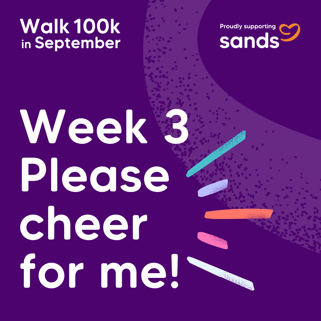 Week 3 done badge - Walk 100k Sept 2026