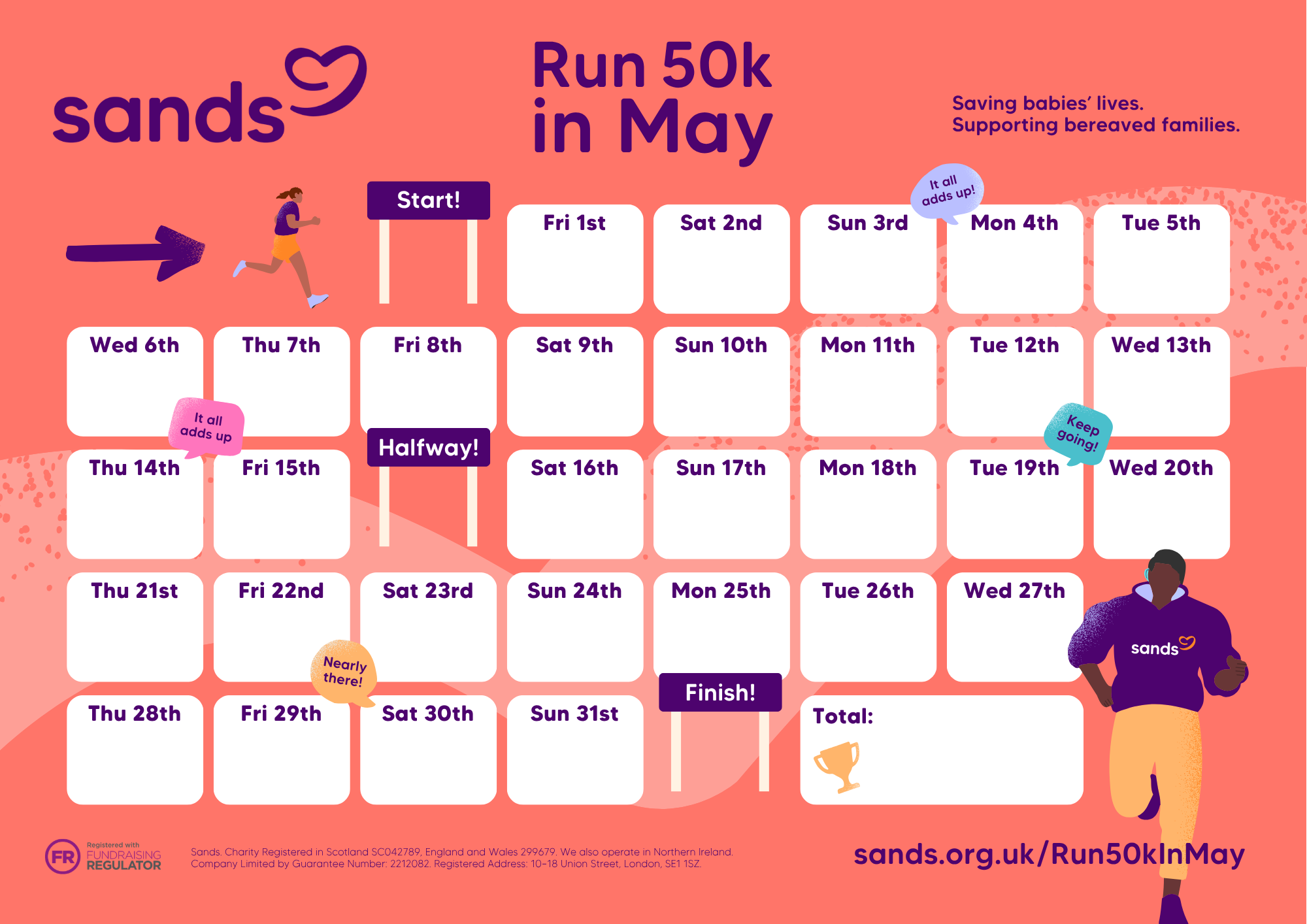 Run 50k in May Tracker 2026