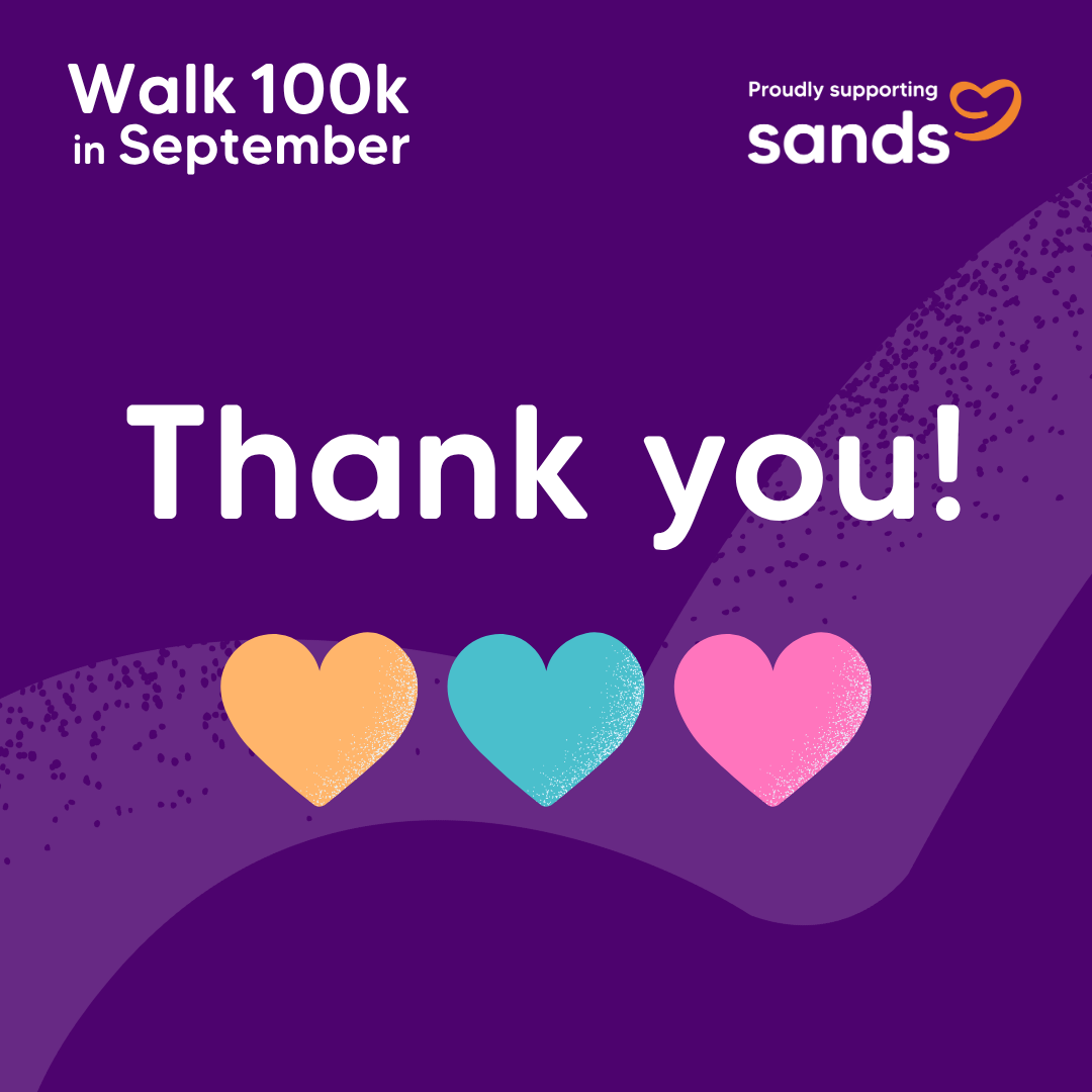 Thank you badge - Walk 100k Sept 2026