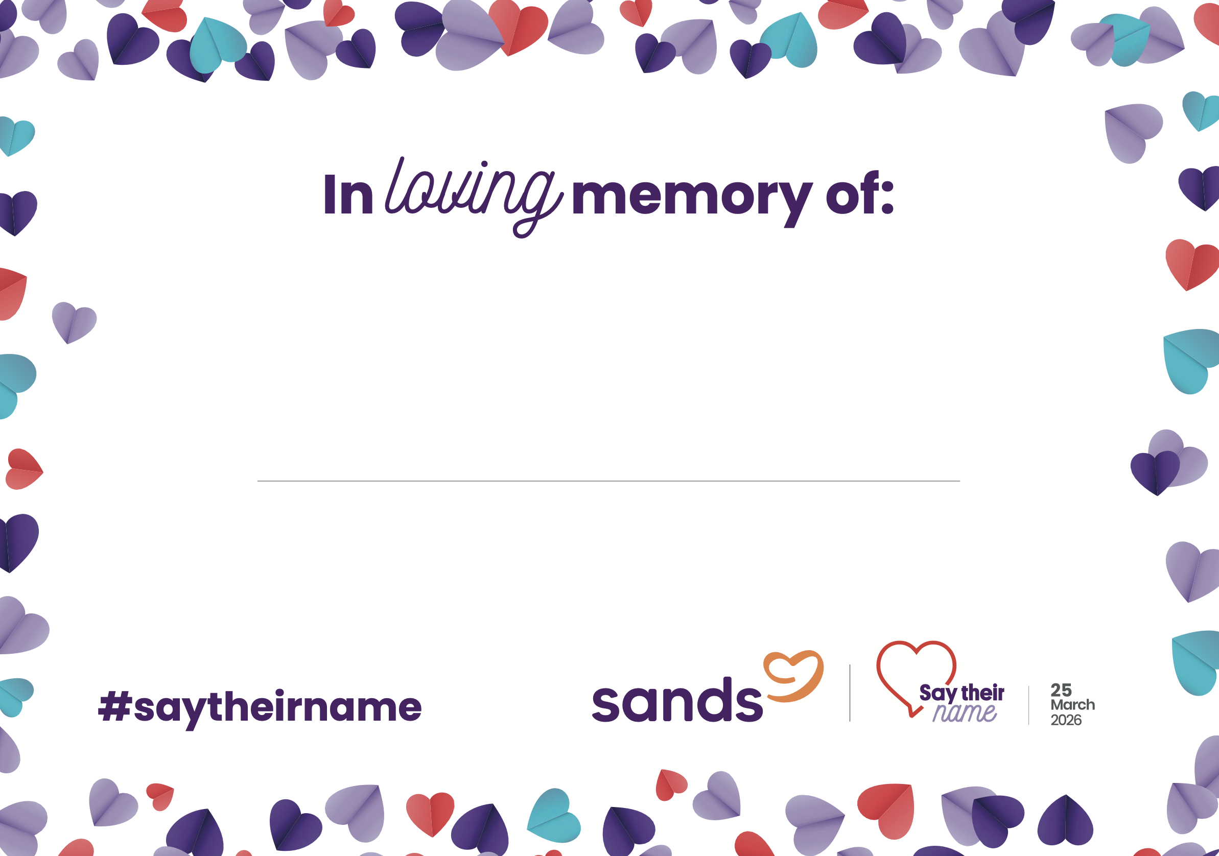 Sands Say Their Name Poster