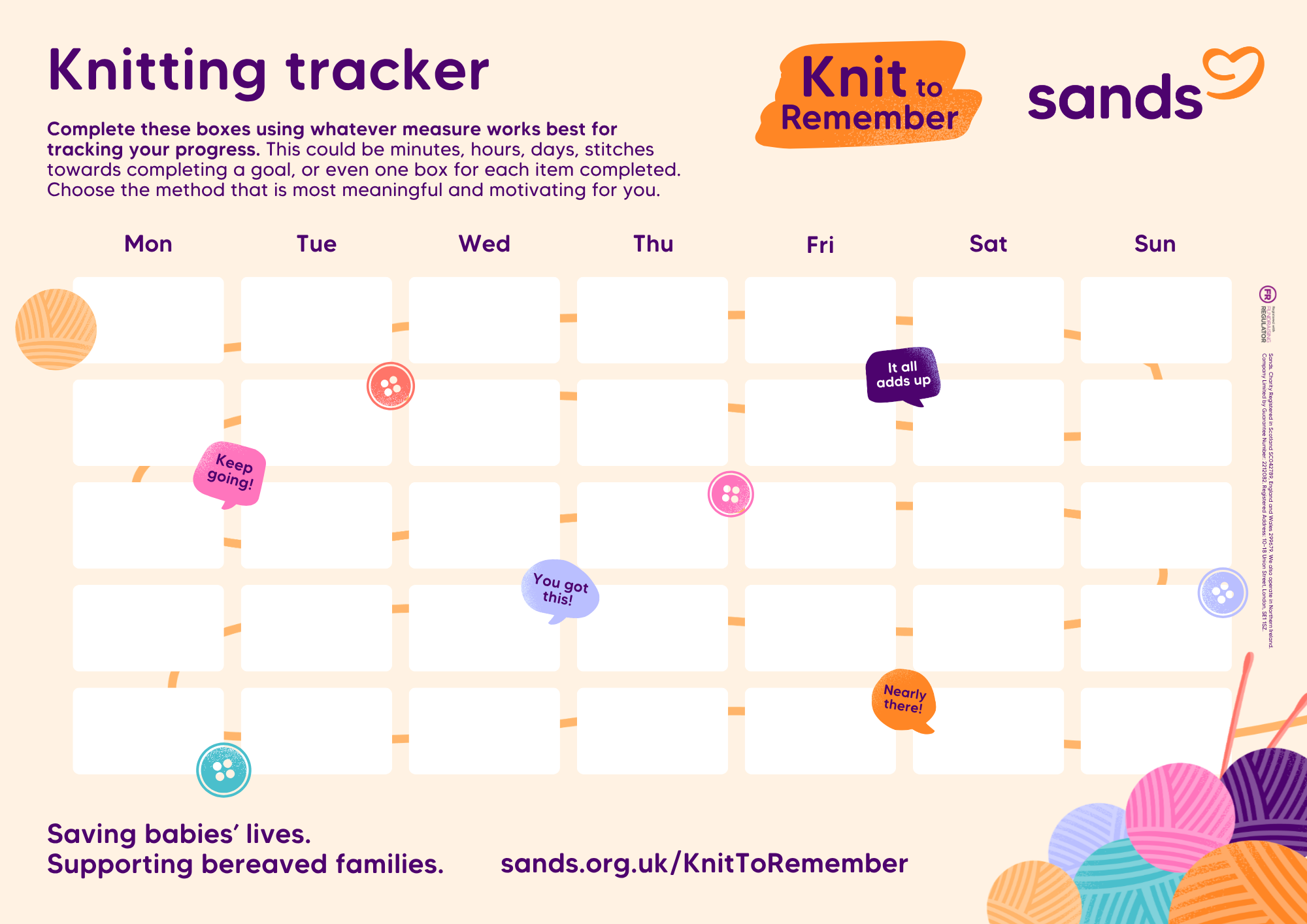 Knit tracker